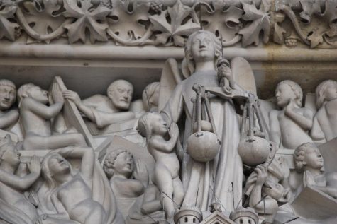 Sculpted Scene in Saint-Chapelle, Paris, France