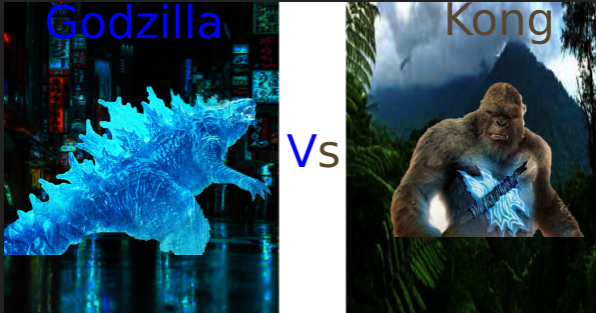 Godzilla vs. Kong. Digital Artwork by: Toby Hodne.