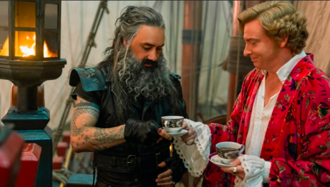 Taika Waititi and Rhys Darby as Blackbeard and Stede Bonnet in Our Flag Means Death.