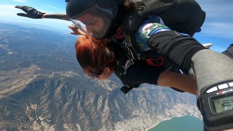 Amber Juarez skydives for their 18th birthday. (Photography by: Skydive Elsinore)