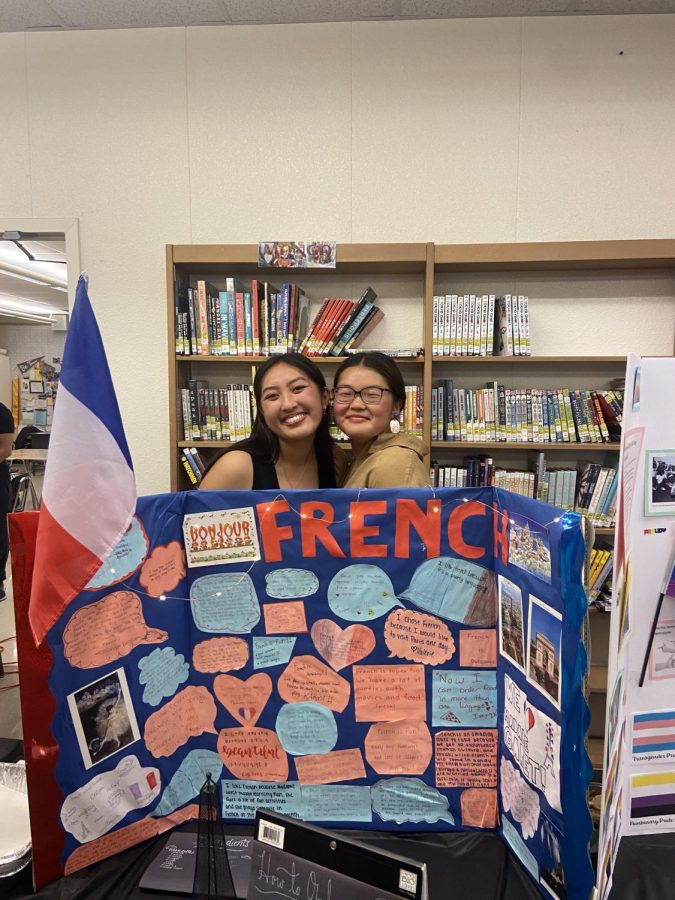 Lauren Le and Liz Hao with the French presentation! (Photography by: Elise Bitgood)