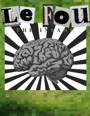 Old style propaganda poster with a chic twist. Le Fou is french for The  Insane or The Fool which adds to my theme of romanticizing mental illness by making it aesthetic. (Photography: Zach Weisheit).