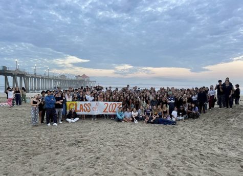 This photo was taken at the Senior Sunrise event in Huntington Beach.