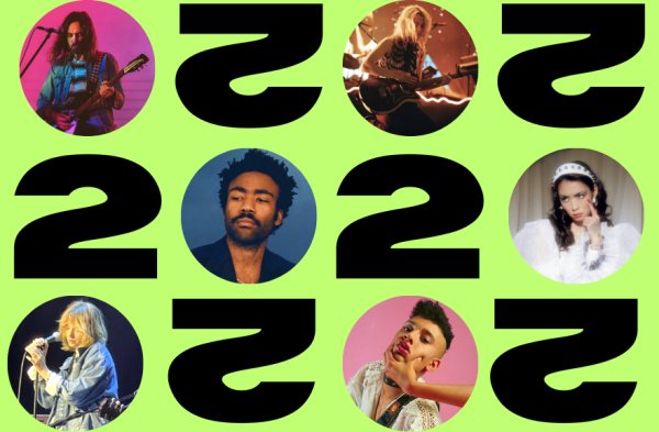 Artists featured in The 2020 Soundtrack left to right: Kevin Parker of Tame Impala, Phoebe Bridgers, Childish Gambino, Rina Sawayama, Maya Hawke, and Tyler Cole.