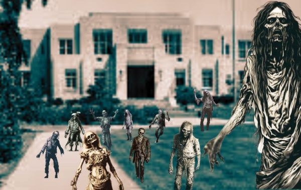 Zombies overrun Dwyer Middle School, as the Haunted Basement begins!