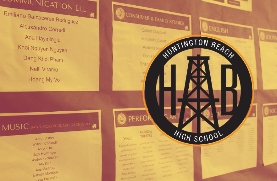 A picture of the Tower Award Nominees posted in the HBHS breezeway