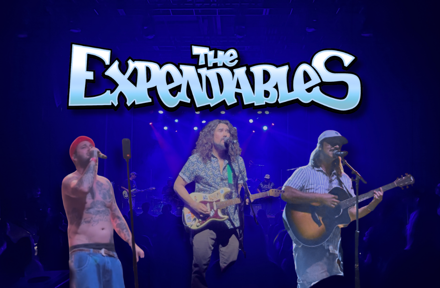 The background is a photo of the Observatory, with cutouts of Chad Tepper, Geoff Weers, Jared Henry (left to right).